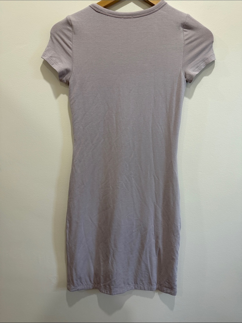 Wilfred Free Tiny TShirt Dress in Mauve Short Sleeve Bodycon Dress - Picture 6 of 8